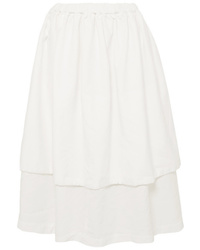Comme Des Garcons Comme Des Garcons Layered De Poudre Midi Skirt