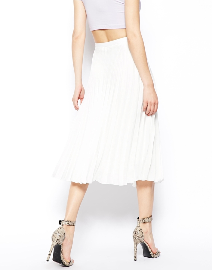 Asos Pleated Midi Skirt, $66 | Asos | Lookastic