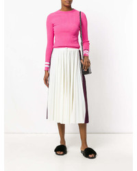 Valentino Pleated Midi Skirt