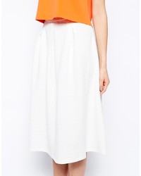 Fashion Union Textured Midi Skirt