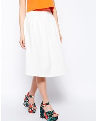 Fashion Union Textured Midi Skirt