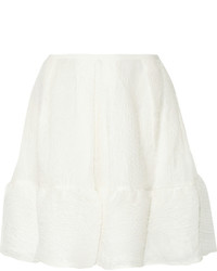 Erdem Levia Cloqu Mini Skirt White