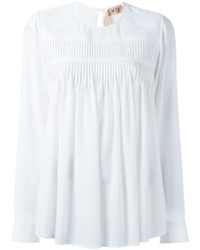 No.21 No21 Pleated Front Top