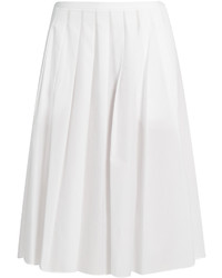 Vince Pleated Cotton Skirt