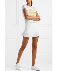 Tory Sport Pleated Stretch Tennis Skirt White