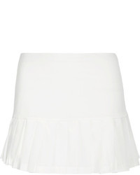 Tory Sport Pleated Stretch Tennis Skirt White