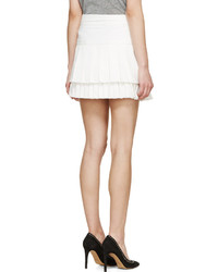 Isabel Marant White Pleated Kyler Skirt