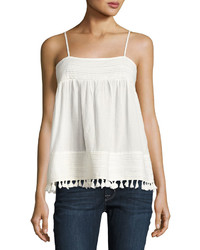The Great The Park Pleated Trim Tank White