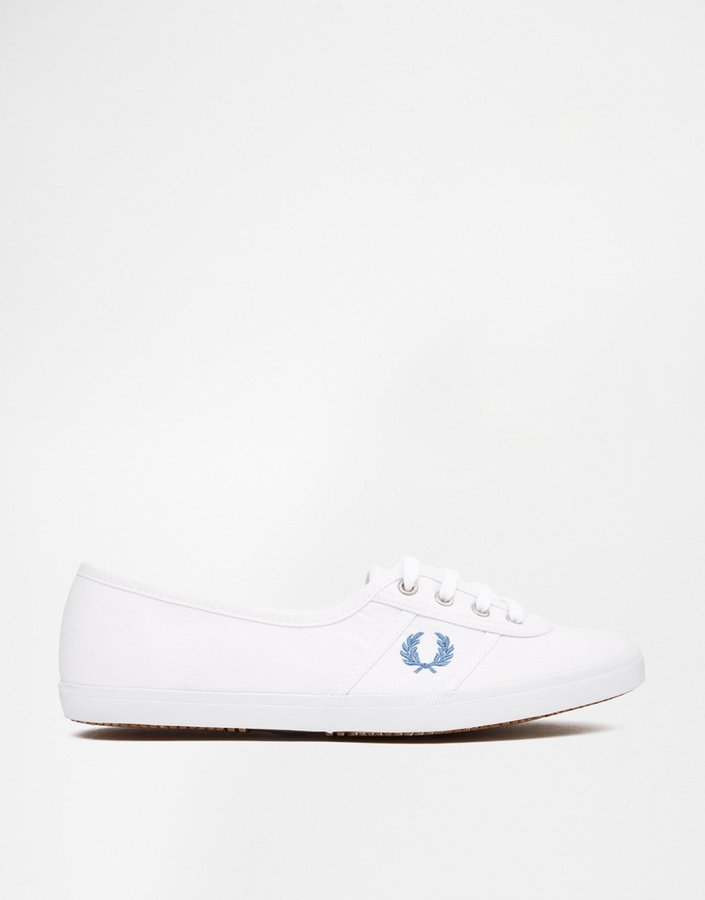 fred perry white women's pumps