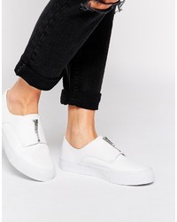 Asos Collection Davey Zip Front Sneakers