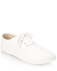 Forever 21 Faux Leather Plimsolls