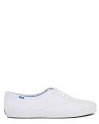 Keds Champion Canvas White Plimsoll Trainers White