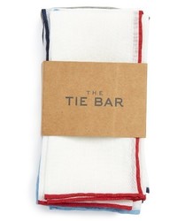 The Tie Bar Basic Border 5 Pack Pocket Squares