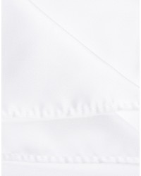 Asos Brand Pocket Square In White