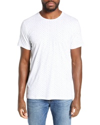 White Polka Dot Crew-neck T-shirt