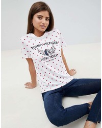 Tommy Hilfiger Polka Dot Logo T Shirt