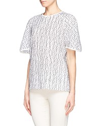 Nobrand Wool Polka Dot Semi Sheer T Shirt