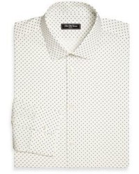Saks Fifth Avenue Collection Modern Fit Dot Dress Shirt