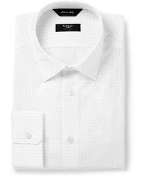 Paul Smith London White Byard Pin Dot Cotton Shirt