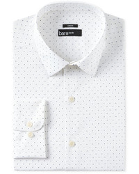 Bar III Slim Fit Stretch Easy Care Polka Dot Print Dress Shirt Created For Macys