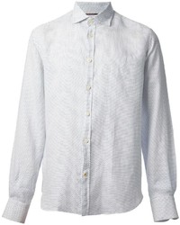 White Polka Dot Long Sleeve Shirt