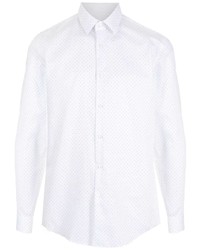 BOSS Polka Dot Print Cotton Shirt