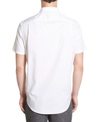 Michael Kors Michl Kors Micheal Kors Jace Tailored Fit Dot Print Short Sleeve Sport Shirt