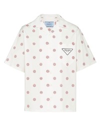 Prada Polka Dot Short Sleeve Shirt