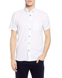 Ted Baker London Slim Fit No Chip Short Sleeve Button Up Shirt