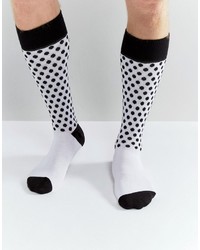 White Polka Dot Socks
