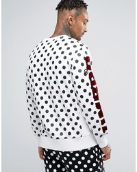 House of Holland X Umbro Sweatshirt With All Over Polka Dots