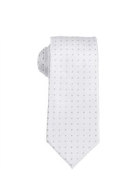 Brand Q White Dot Slim Neck Tie Pocket Square