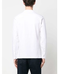 Fay Button Front Long Sleeved Polo Shirt