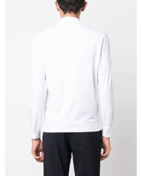 Fedeli Button Up Stretch Cotton Polo Shirt