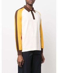 Marni Colour Block Long Sleeved Polo Shirt