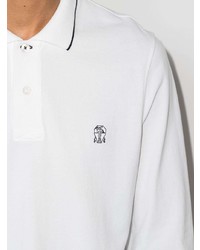 Brunello Cucinelli Embroidered Logo Polo Shirt