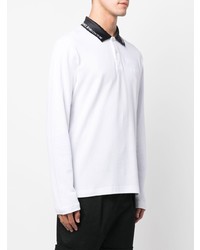 VERSACE JEANS COUTURE Logo Long Sleeve Polo Shirt