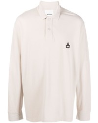 Isabel Marant Logo Patch Cotton Polo Shirt