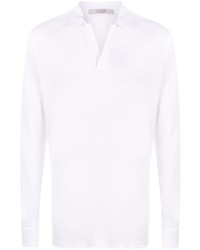 La Fileria For D'aniello Long Sleeve Button Collar Polo Shirt