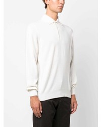 Brunello Cucinelli Long Sleeve Cashmere Polo Shirt
