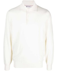 Brunello Cucinelli Long Sleeve Cashmere Polo Shirt