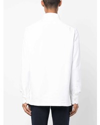 Kiton Long Sleeve Cotton Blend Polo Shirt