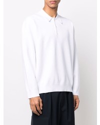 Z Zegna Long Sleeved Cotton Polo Shirt