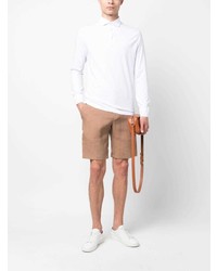 Mp Massimo Piombo Long Sleeved Cotton Polo Shirt