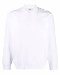 Z Zegna Long Sleeved Cotton Polo Shirt