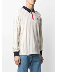 Fila Long Sleeved Pinstripe Polo Shirt