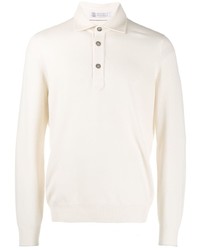 Brunello Cucinelli Long Sleeved Polo Top