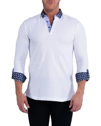 Maceoo Newton Solidrepeating Button Up Polo