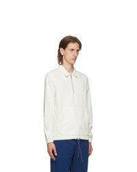 Ps By Paul Smith Off White Half Zip Sweater