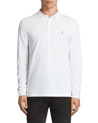 AllSaints Reform Slim Fit Long Sleeve Polo Shirt